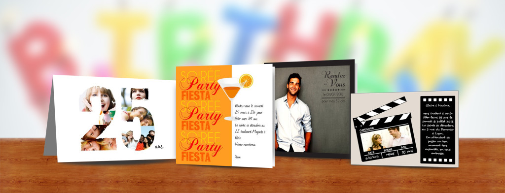 cartes d'invitation