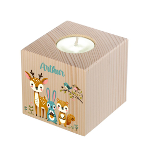 Enchanted forest wooden candleholder Enchanted forest wooden candleholder