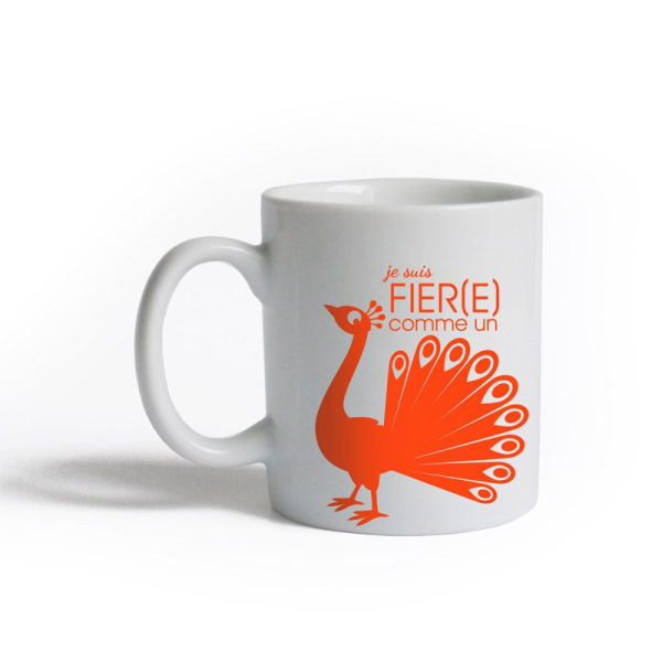 Tasse Je suis fier comme un paon