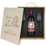 2 verres | coffret | bouteille