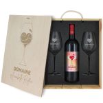 2 verres | coffret | bouteille