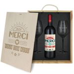 2 verres | coffret | bouteille