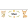 Prénom seul et fleurs