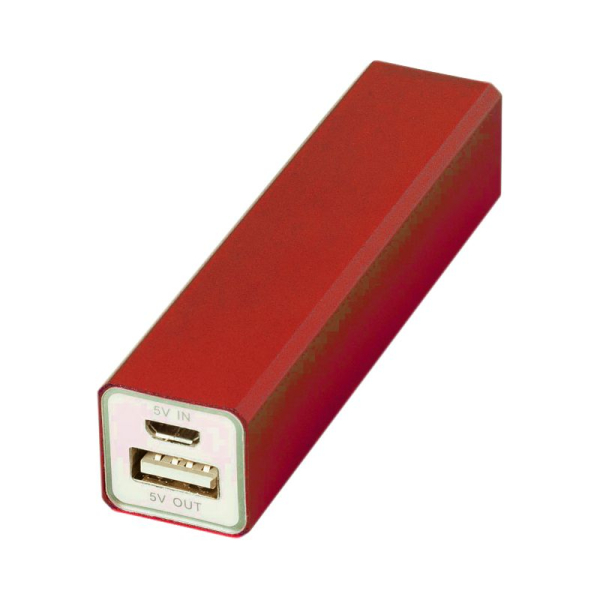 Power bank personnalisée rouge