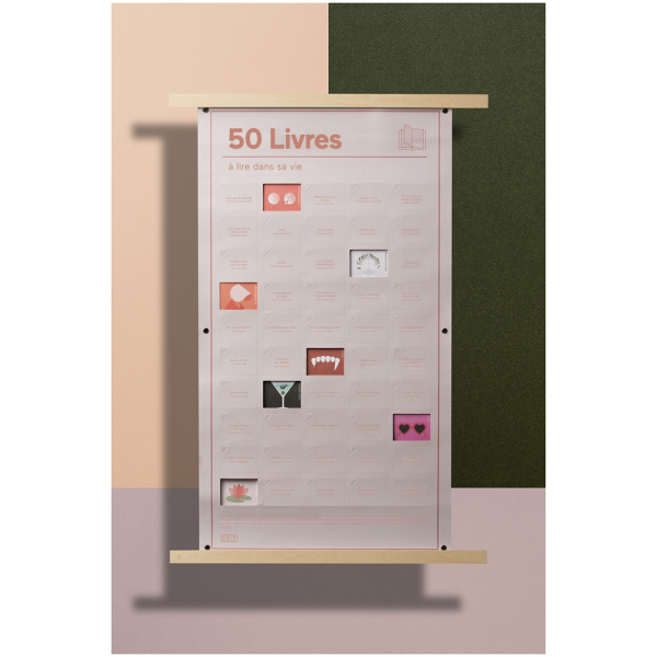 Affiche partiellement ouverte 
