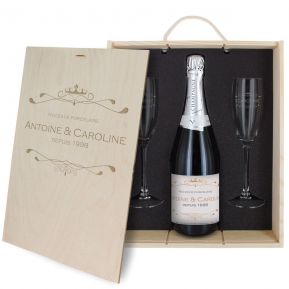 Coffret à Champagne personnalisé Luxury