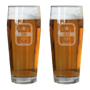 Chope Bière Double Expression: Visage 'Avant & Après' une Bière