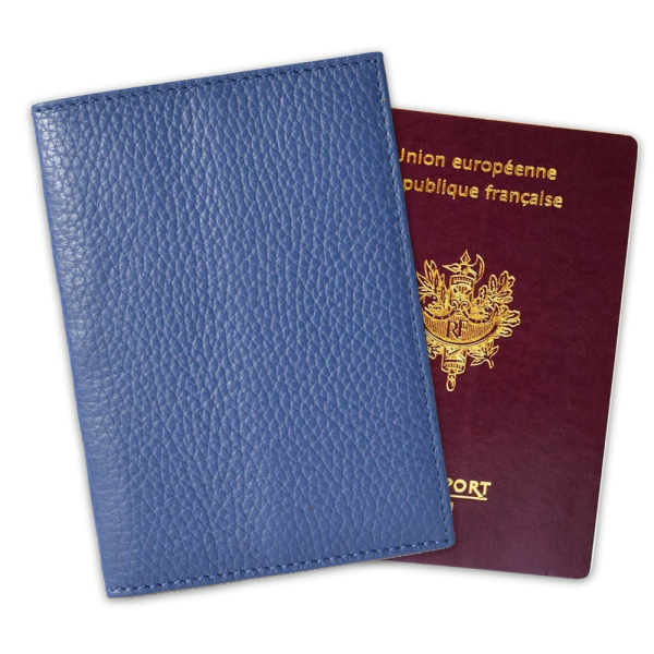 Etui passeport cuir prénom personnalisé