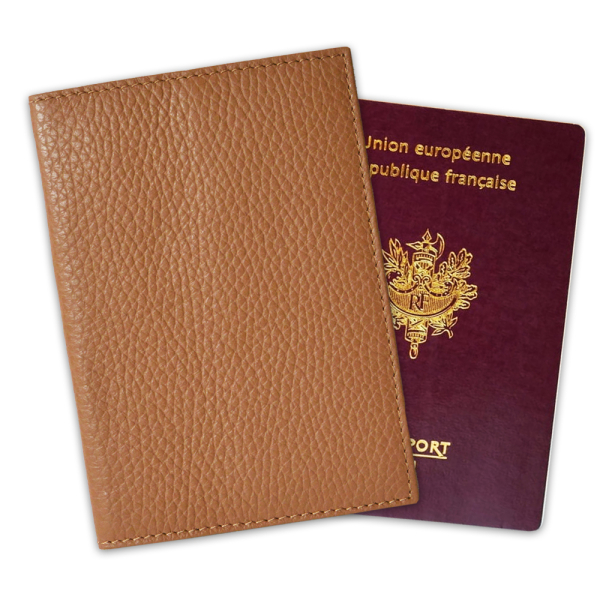 Etui passeport cuir prénom personnalisé
