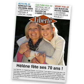 Fausse Une de journal d'actualité