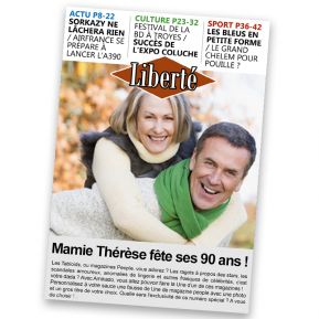 Fausse Une de journal d'actualité