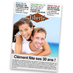 Fausse Une de journal d'actualité Fausse Une de journal d'actualité