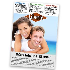 Fausse Une de journal d'actualité Fausse Une de journal d'actualité