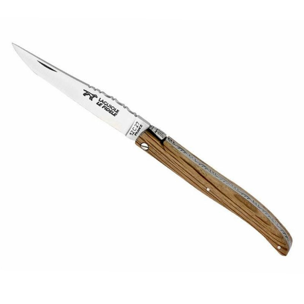 Laguiole 12 cm plein manche en chêne