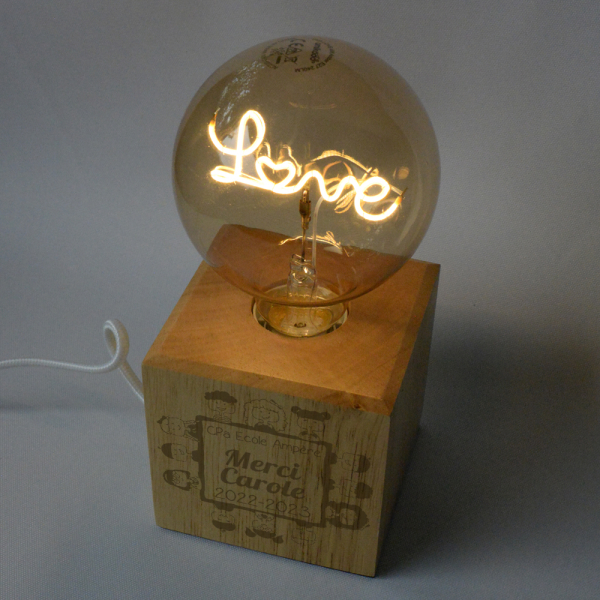 Lampe ampoule filament Love