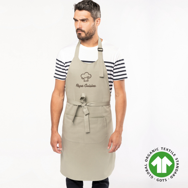 Tablier de cuisine personnalisé 100% coton Bio