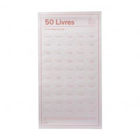 Affiche des 50 livres à lire à tout prix 