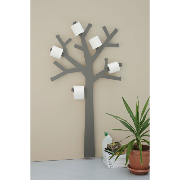 Porte papier wc pqtier gris