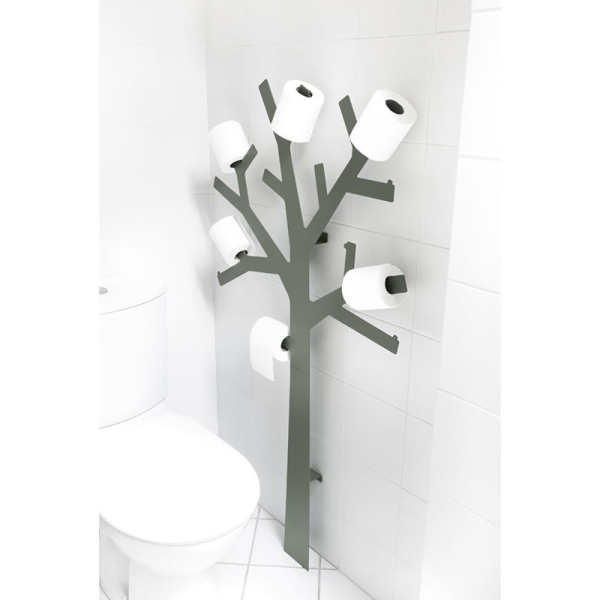 Porte papier wc pqtier gris