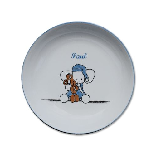 Assiette A Bouillie En Porcelaine Personnalisee