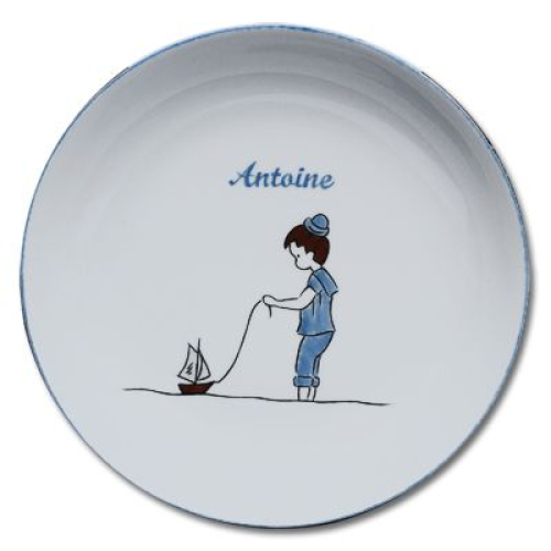 Assiette A Bouillie En Porcelaine Personnalisee