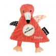 Doudou baby Flamingos le flamant rose personnalisé