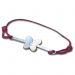 Bracelet barette papillon en argent