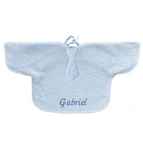 Bavoir à manche garçon personnalisé Eliott