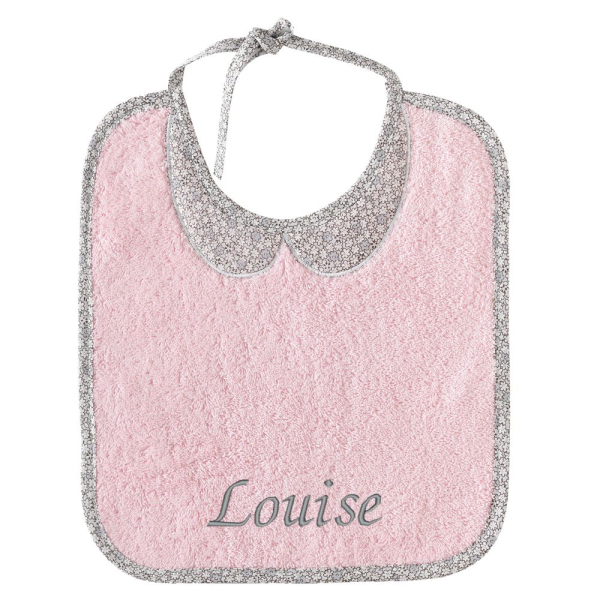 Bavoir fille personnalisé liberty