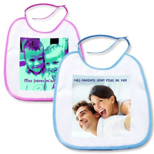 Bavoir Personnalise Imprime Avec Photo Pour Bebe