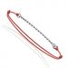 Bracelet chainette rouge