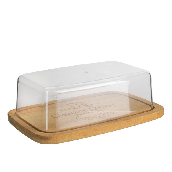 Beurrier en bambou gravé
