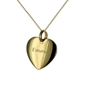 Pendentif coeur gravé