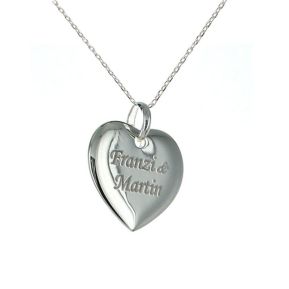 Pendentif coeur gravé