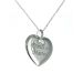 Pendentif coeur gravé argent