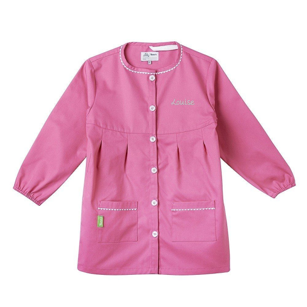 Blouse rose brodée prénom