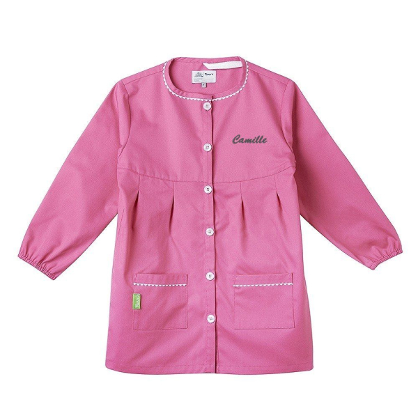 Blouse rose personnalisée prénom