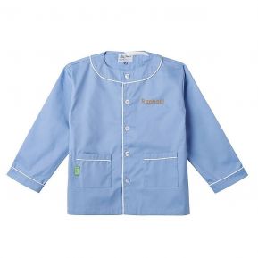Blouse d'écolier Tann's ciel brodée d'un prénom
