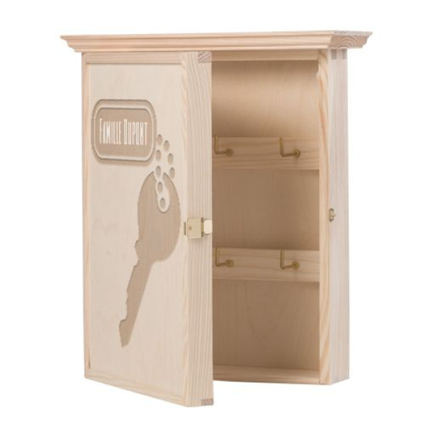 Boite à clés en bois personnalisée