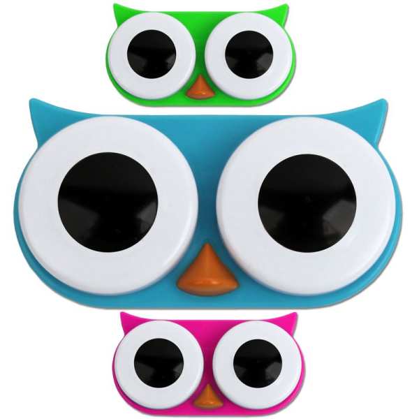 Boite à lentilles design hibou