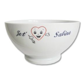 Bol saint Valentin en porcelaine personnalisé Bol saint Valentin en porcelaine personnalisé