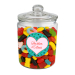 Bonbonnière de friandises d'amour personnalisée