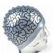 Bonnet de bain brain porté