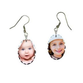 Boucles d'oreille ovales photo Boucles d'oreille ovales photo