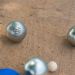 boules de pétanque gravée prénom et motif lauriers