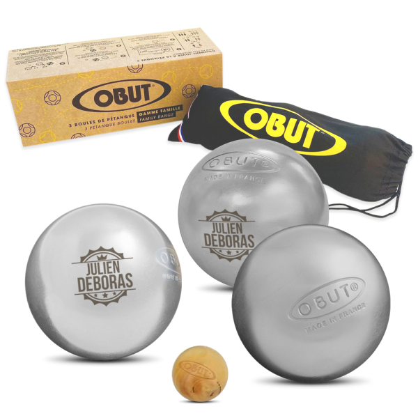 Boules de pétanque OBUT personnalisées avec motif