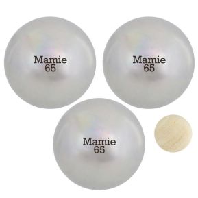 Triplette de boules de pétanque personnalisées Triplette de boules de pétanque personnalisées