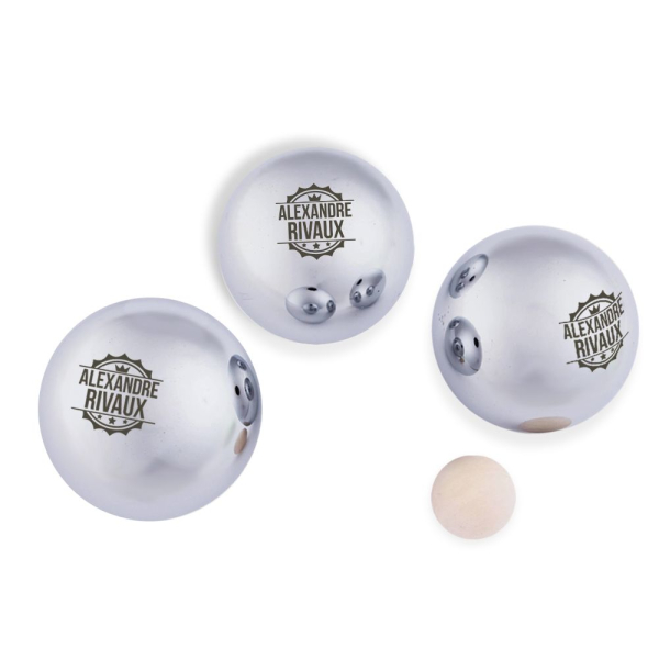 Kdo Magic - Boule de pétanque personnalisée - Coffret cadeau gravé