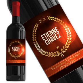 Bouteille de vin personnalisée Award