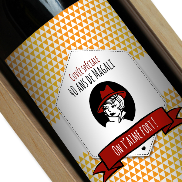 étiquette vin personnalisée labelviolet